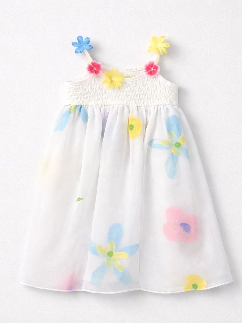 Balu Baby white hand painted in Cape Town sundress size 12-18 months NWT